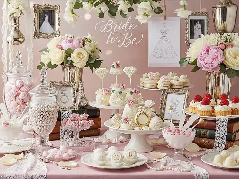 Candy bar para baby shower en paleta de genero neutro con elementos naturales y organicos para evento en casa o departamento de la Condesa o Roma Norte CDMX